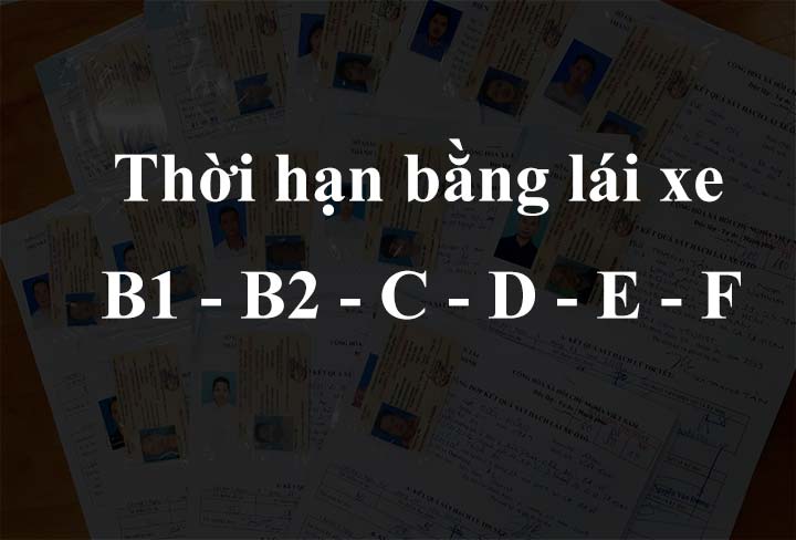 Thời hạn đổi bằng lái xe B1, B2, C, xe máy A1, A2 cập nhật năm 2024